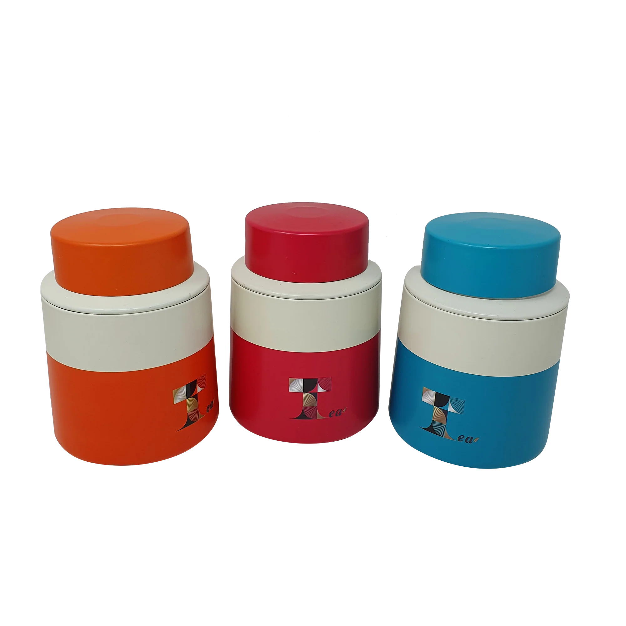 Tea Printed Storage Tin/ D105(mm) x H140(mm)