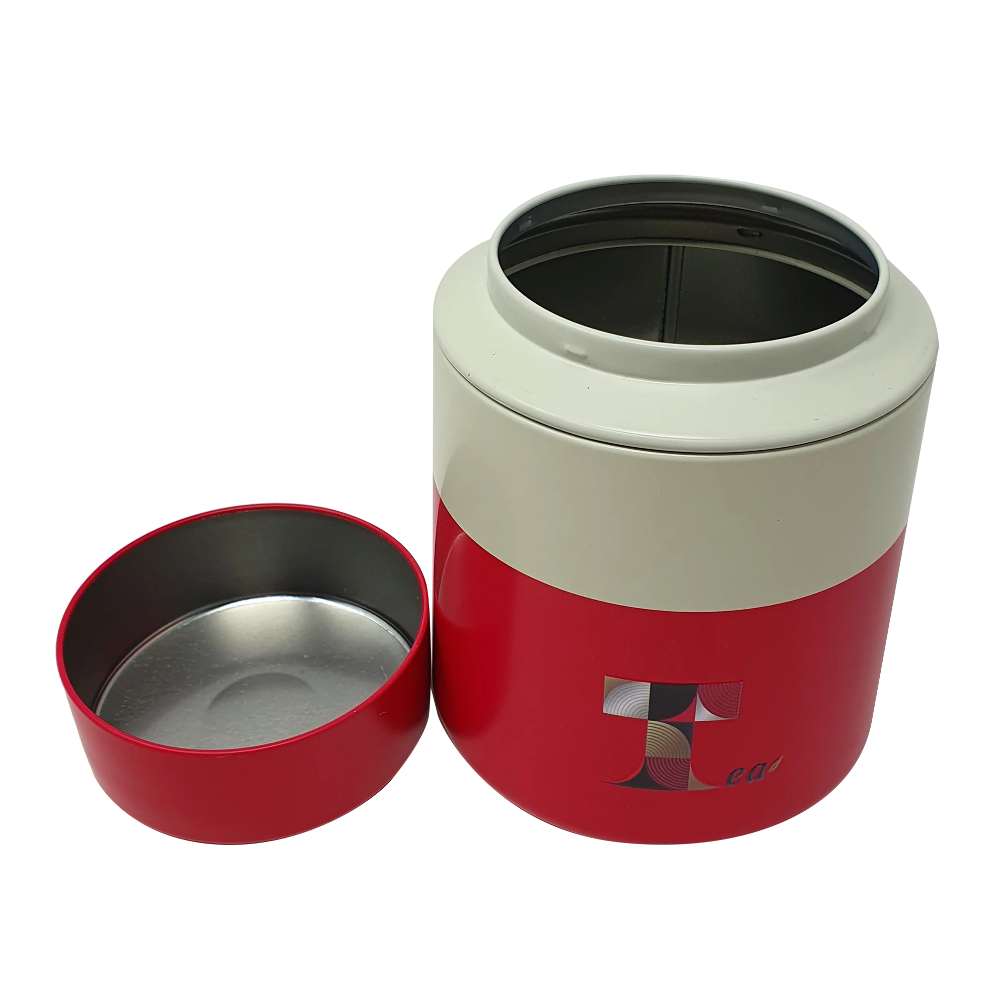 Tea Printed Storage Tin/ D105(mm) x H140(mm) - Image 2
