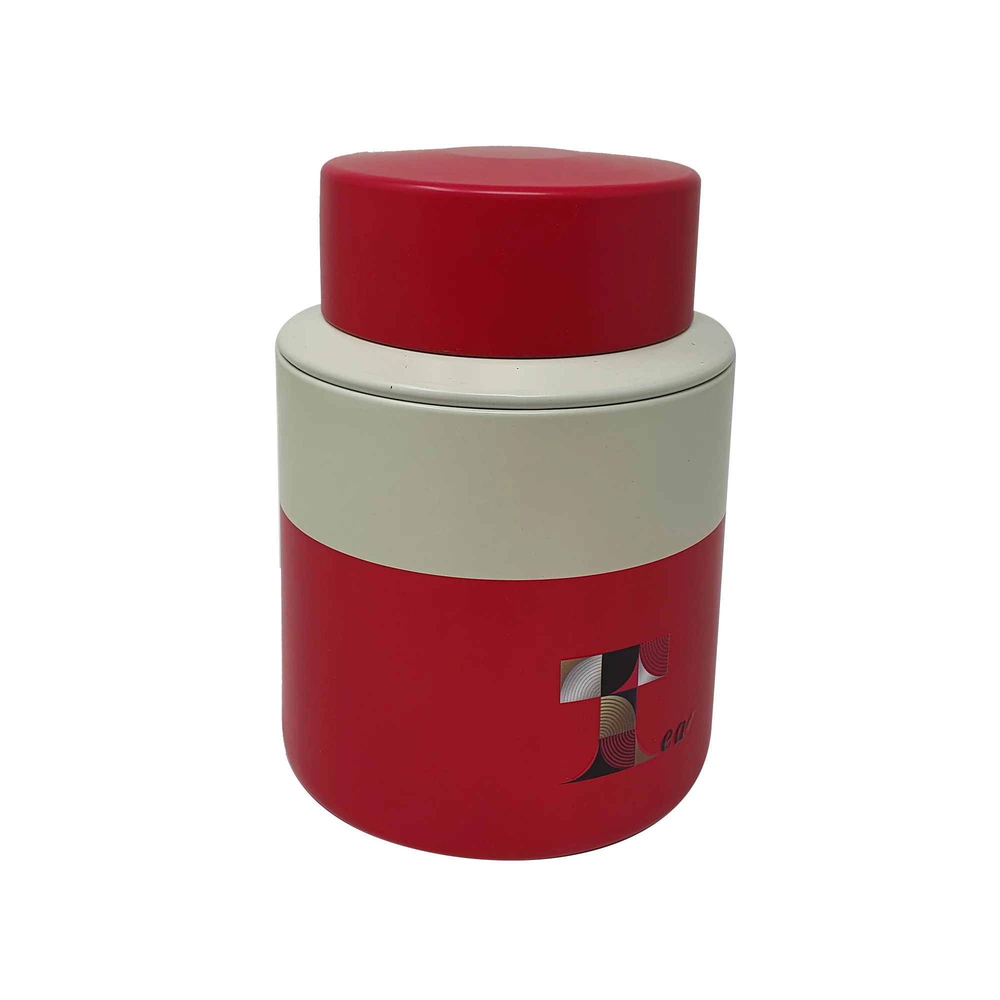 Tea Printed Storage Tin/ D105(mm) x H140(mm) - Image 3