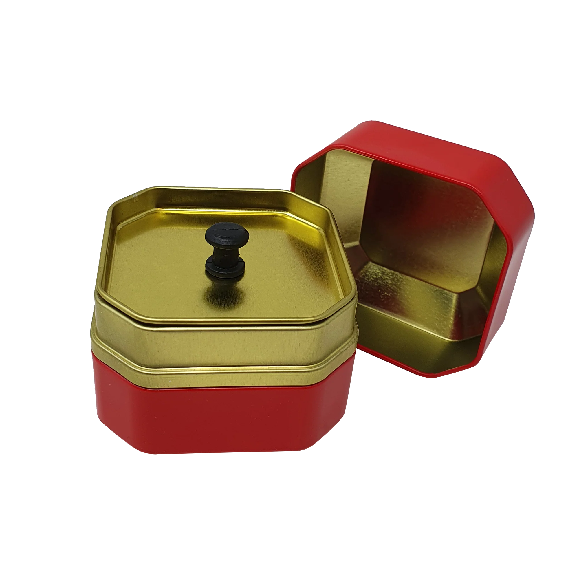 Hexagonal Mini Tin With Inner Lid/ D70 x H70 (mm) - Image 2
