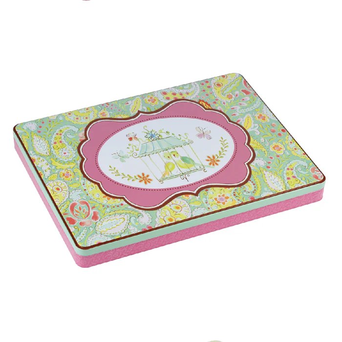 A4 Rectangular Step Lid Paper Storage Tin - Image 4