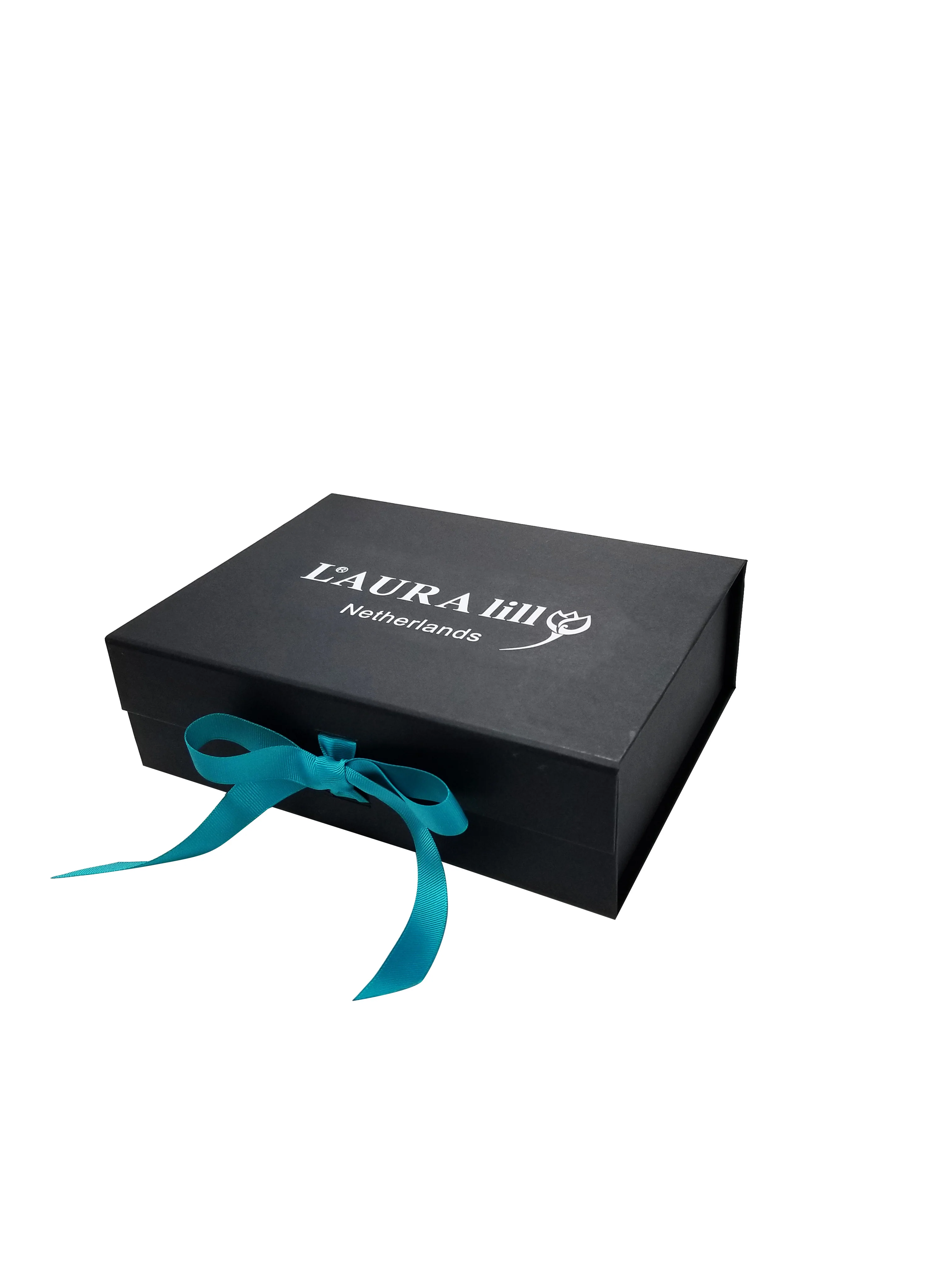 A4 Size Black Folding Magnetic Gift Box with Personlised Sticker - Image 13