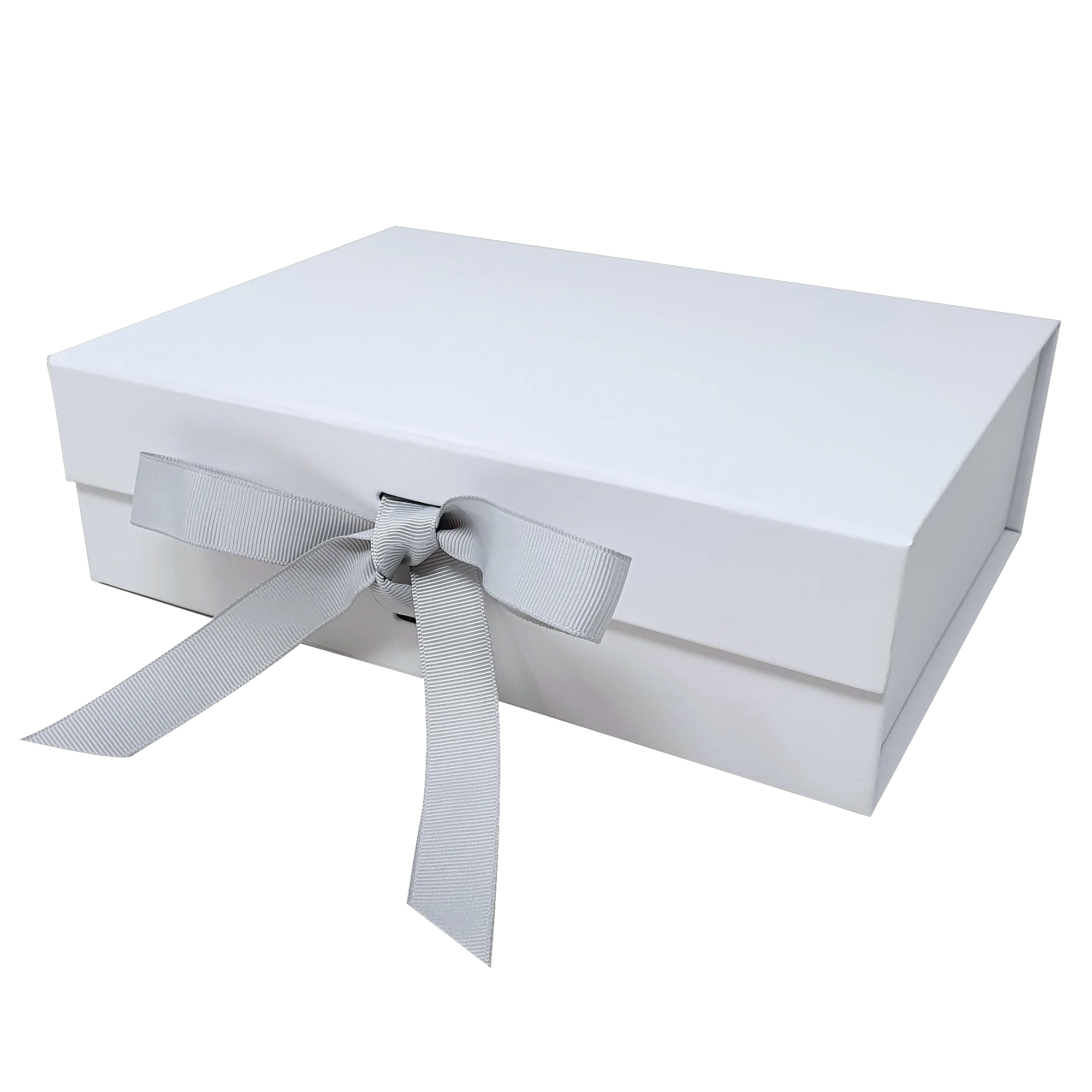 A4 White Magnetic Gift Box (1pc or Pack of 10 & Bulk Packs) – Luxury Foldable Hamper Packaging with Ribbon - Image 7