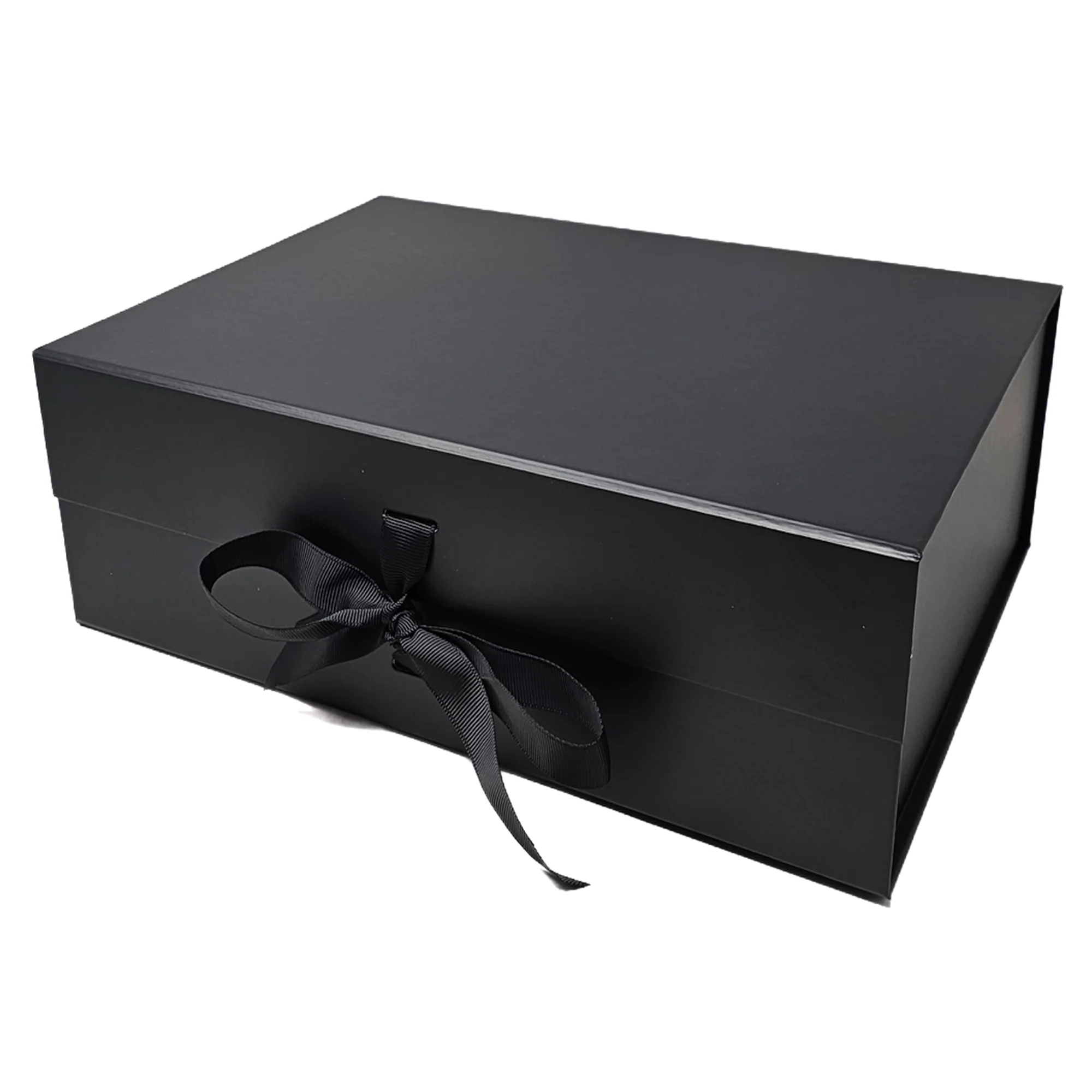 A4 Magnetic Ribbon Folding Gift Box 5-Pack Bundle – White, Black, Rose Gold, Silver Grey & Pink - Image 3