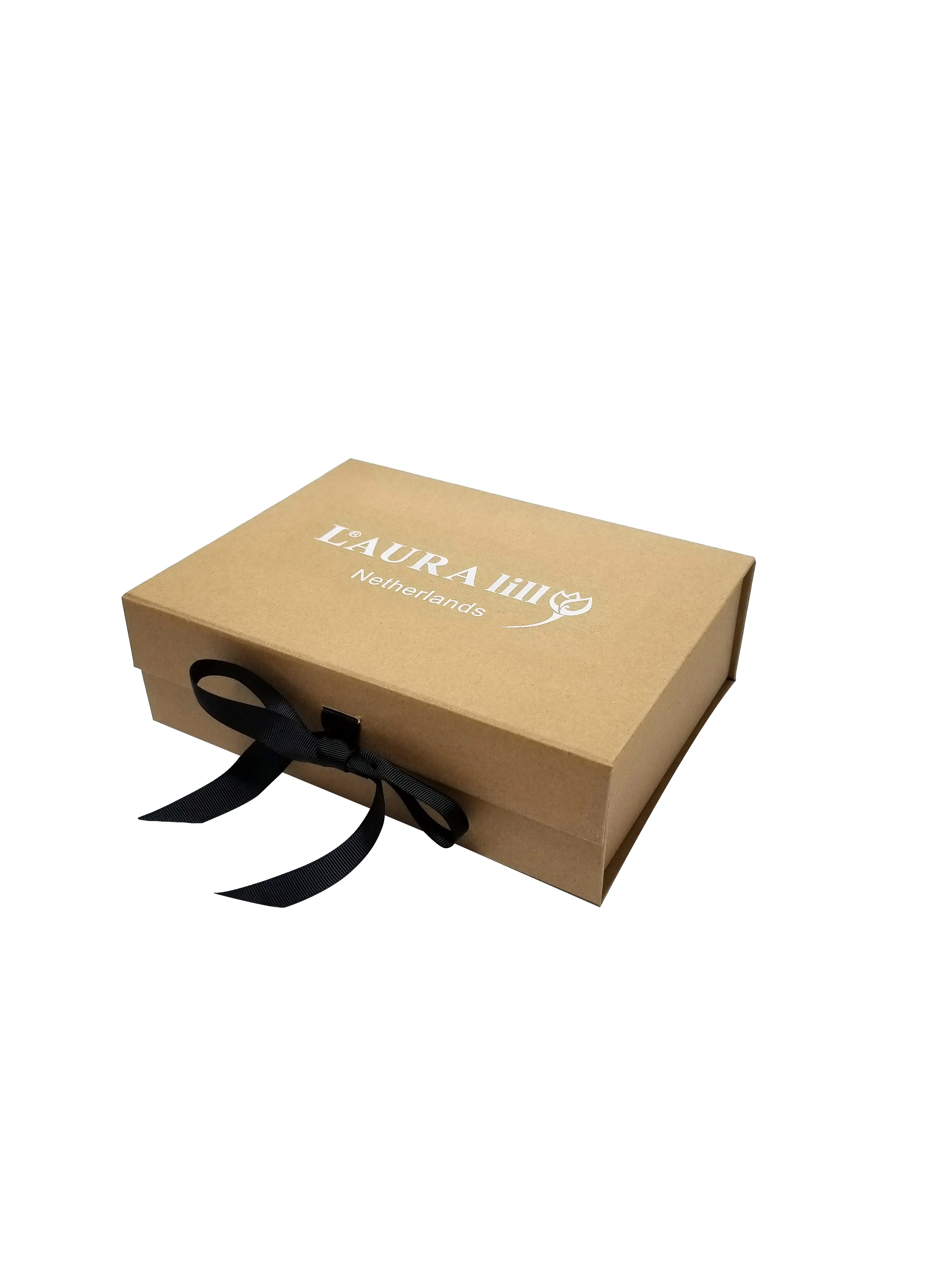 A5 Natural Kraft Magnetic Gift Box with Ribbon – Luxury Folding Gift & Hamper Box (Single or Bulk Packs) - Image 12