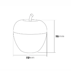 Apple Shaped Mini Tin - Image 7