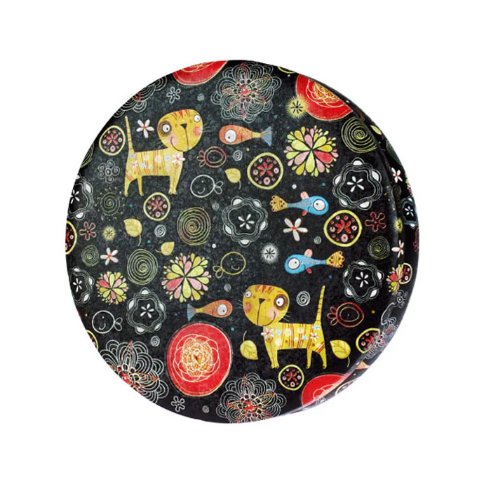 Round Crackled Seamless Solid Lid Tin - Image 10