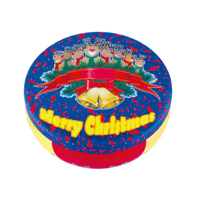 Round Crackled Seamless Solid Lid Tin - Image 15