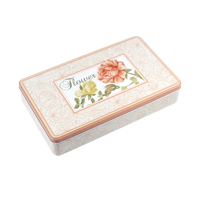 Deep Rectangular Step Lid Storage Tin - Image 4