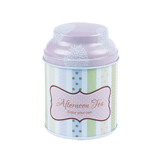 Round Storage Tin with Domed Lid - Image 11