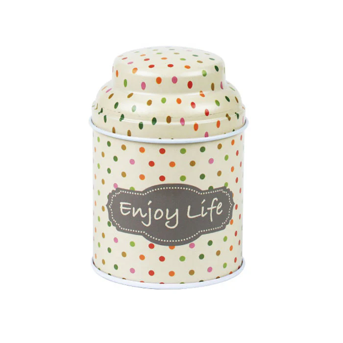 Round Storage Tin with Domed Lid - Image 14