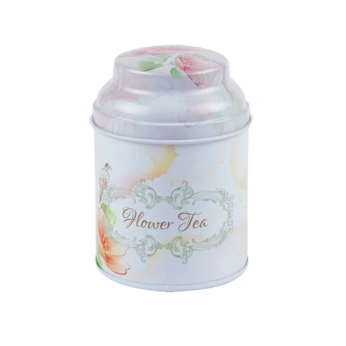 Round Storage Tin with Domed Lid - Image 9