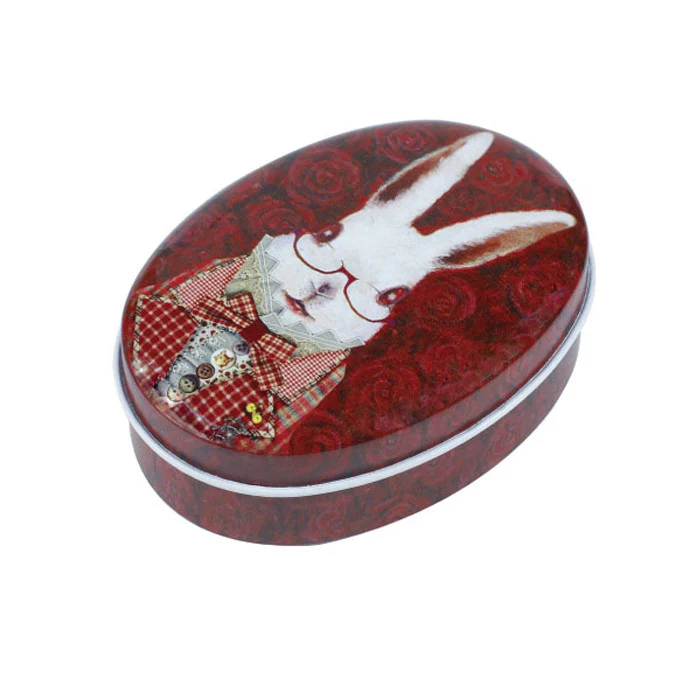 Oval Slip Lid Storage Tin - Image 7