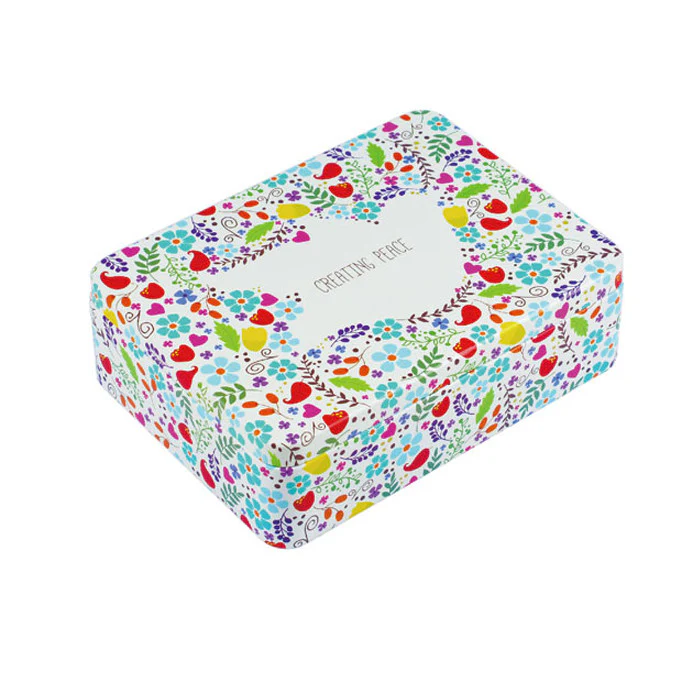 Rectangular Solid Lid Storage Tin - Image 10