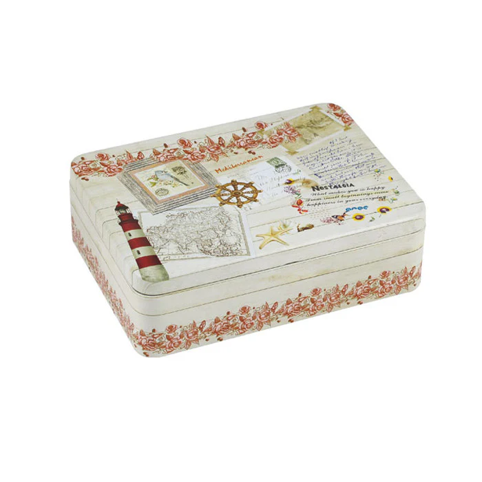 Rectangular Solid Lid Storage Tin - Image 6