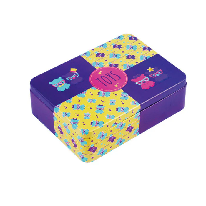 Rectangular Solid Lid Storage Tin - Image 7