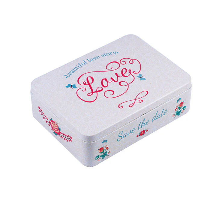 Rectangular Solid Lid Storage Tin - Image 8