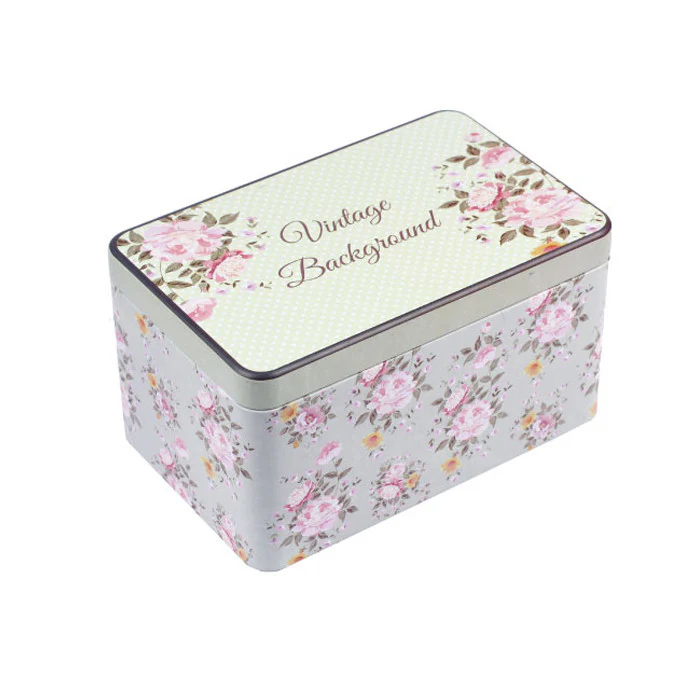 Rectangular Solid Lid Storage Tin - Image 10