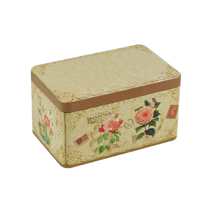Rectangular Solid Lid Storage Tin - Image 4
