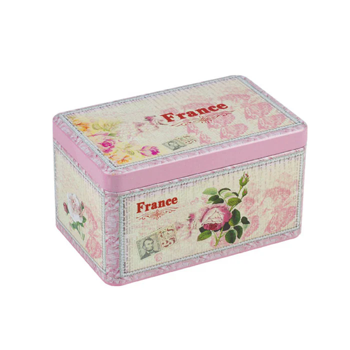 Rectangular Solid Lid Storage Tin - Image 5