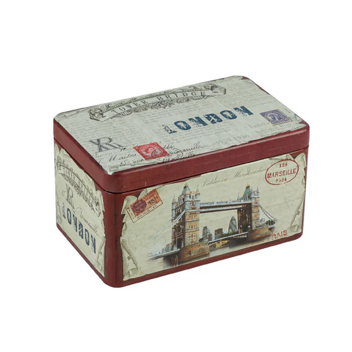Rectangular Solid Lid Storage Tin - Image 6