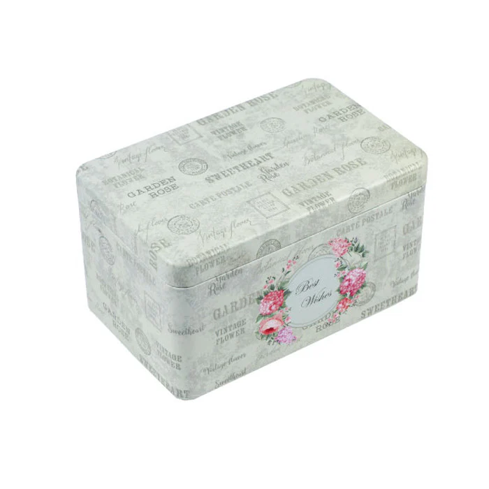 Rectangular Solid Lid Storage Tin - Image 7