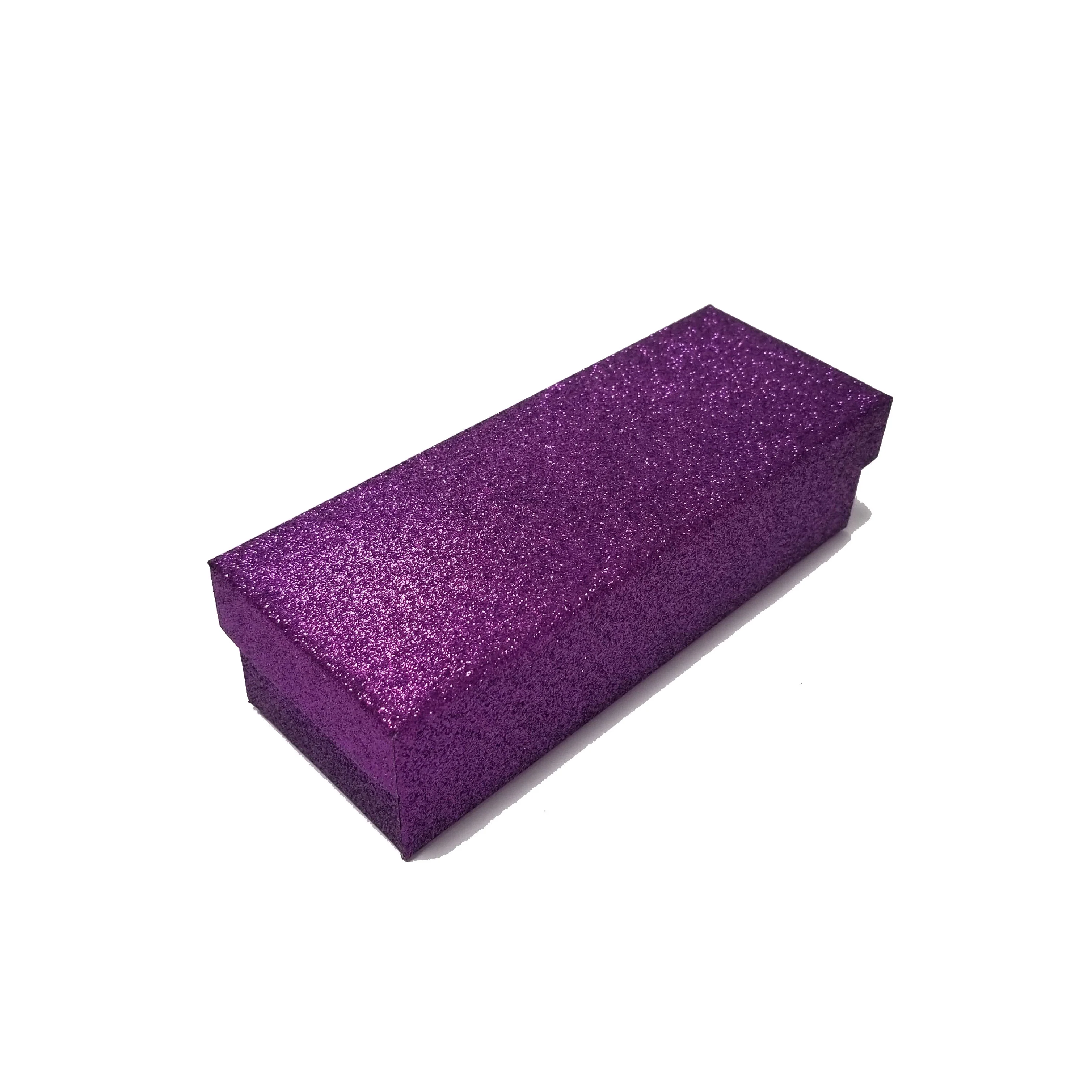 Small Rectangular Sparkly Glitter Rigid Gift Box With Lid - Image 6