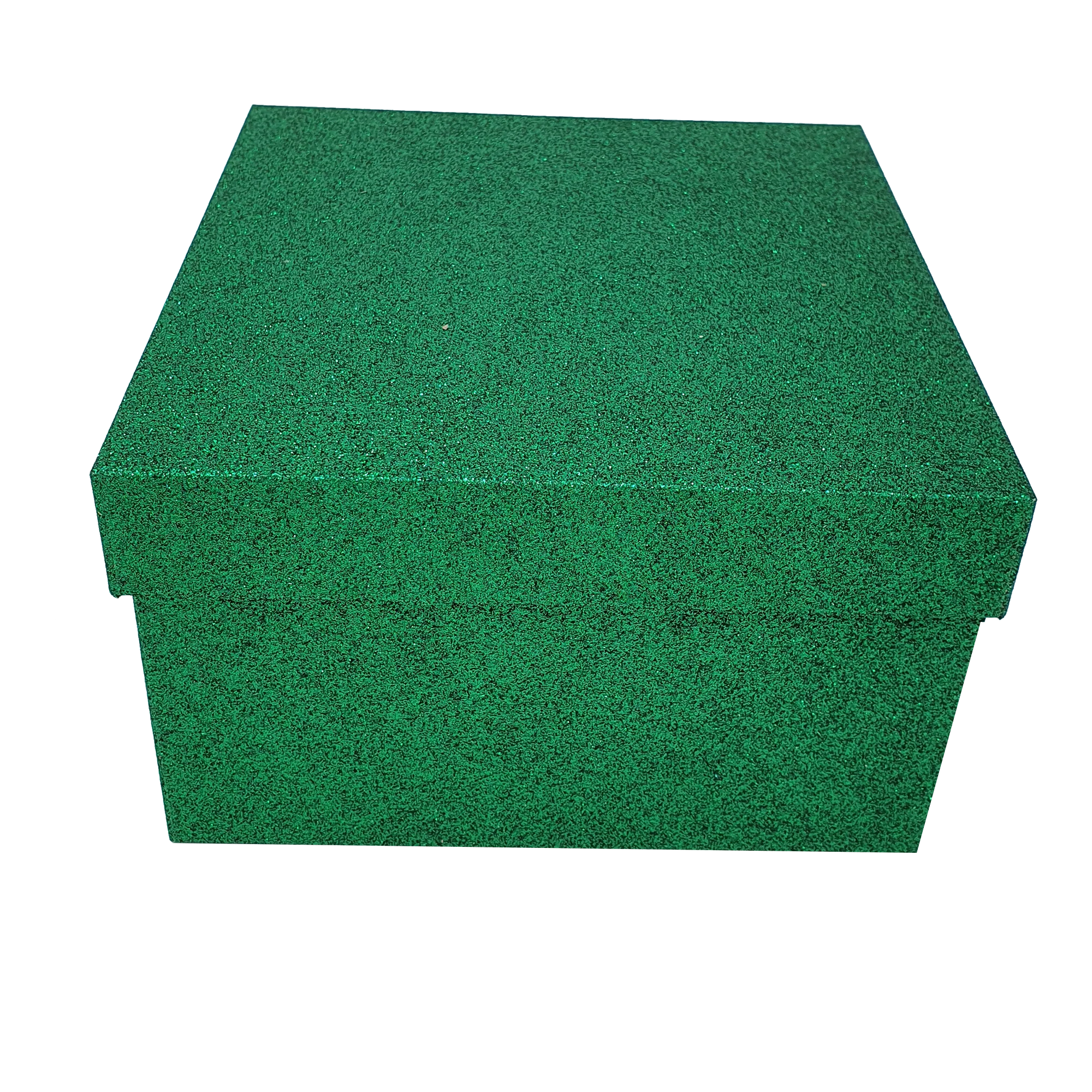 Green Square Sparkly Glitter Rigid Stacking Gift Boxes - Image 4
