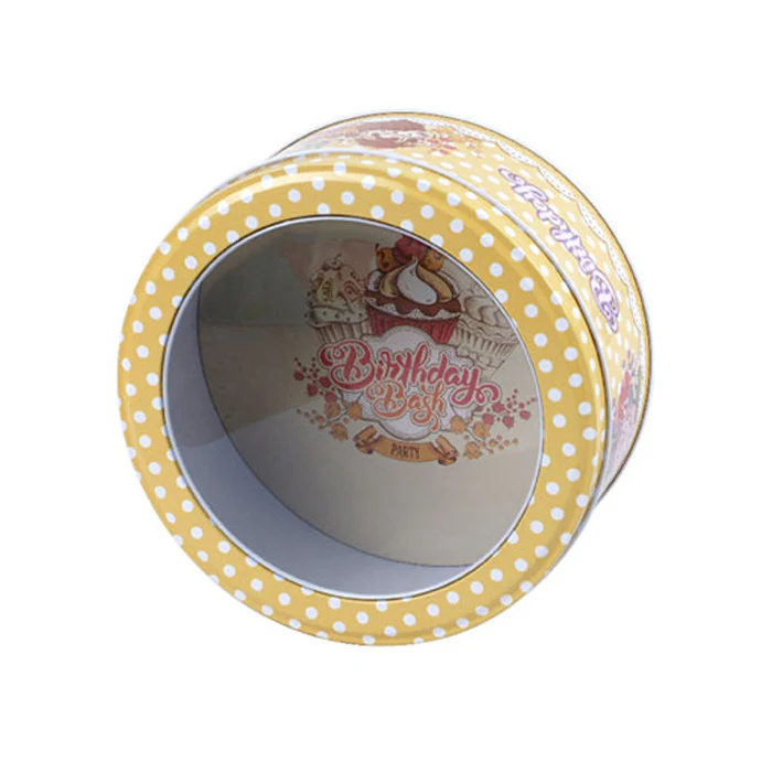 Round Window Lid Storage Tin - Image 6