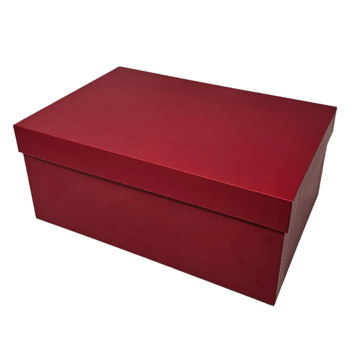 Luxury Red Lid & Base Rigid Stacking Gift Box - Image 3