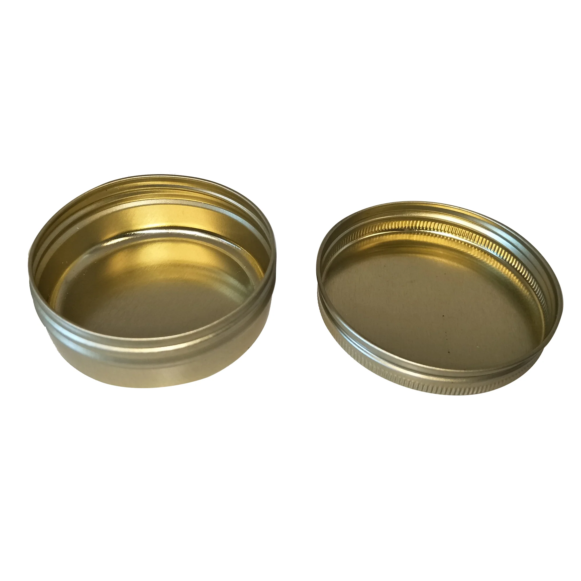 Wholesale Sliver and Gold Round Seamless Tin With Screw Lid - Image 8