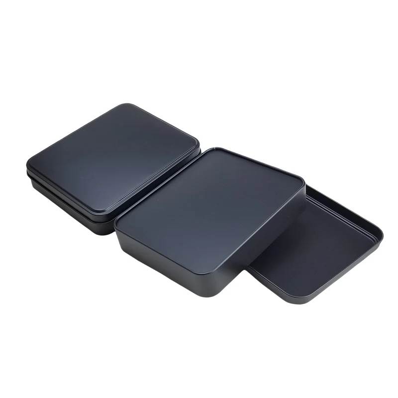 Plain & Printed Rectangular Gift Tin Box With Lift Off Lid/ L135 x W110 x H28(mm) - Image 3