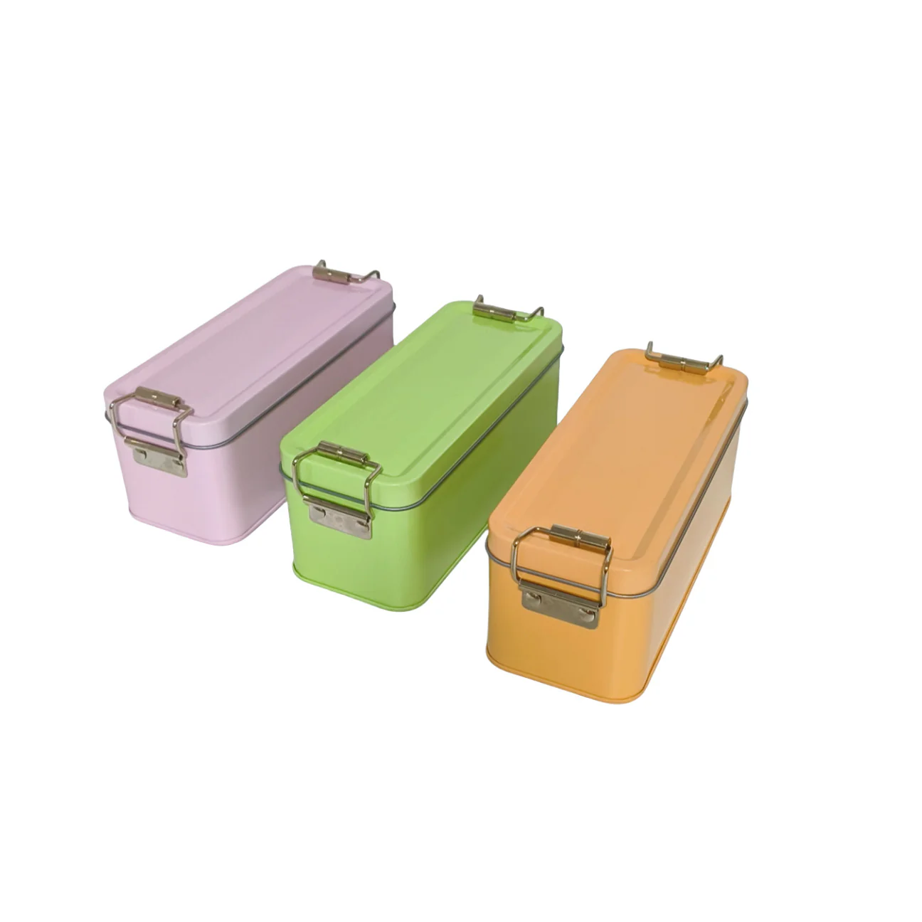 Rectangular Tin with Clip Lid - L150 x W60 x H60(mm) - Image 4