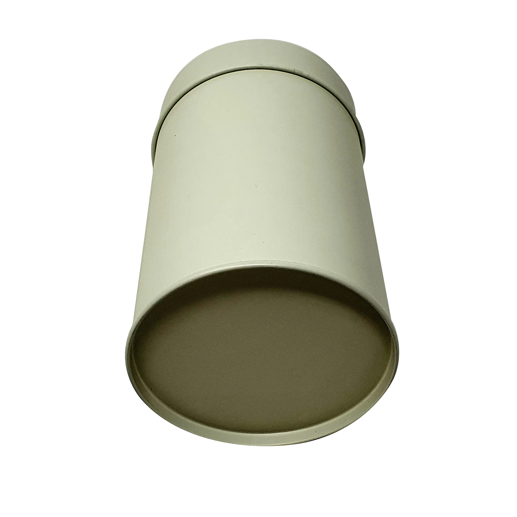 Printed Beige White Round Gift Tea Tin Box With Inner Lid/ D75 x H120(mm) - Image 5