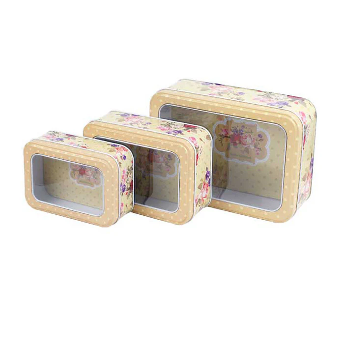 Rectangular Window Lid Storage Tin - Image 22