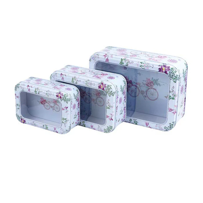 Rectangular Window Lid Storage Tin - Image 23