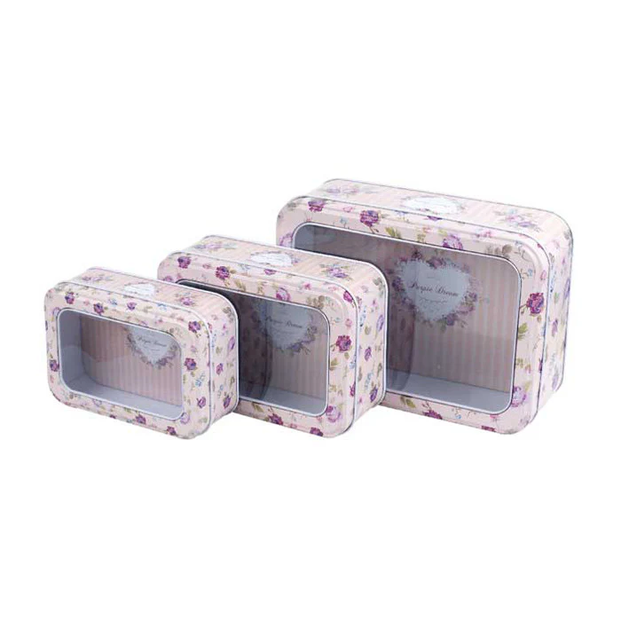 Rectangular Window Lid Storage Tin - Image 24
