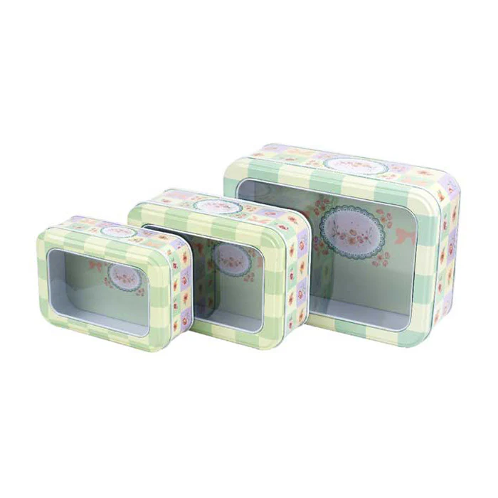 Rectangular Window Lid Storage Tin - Image 25