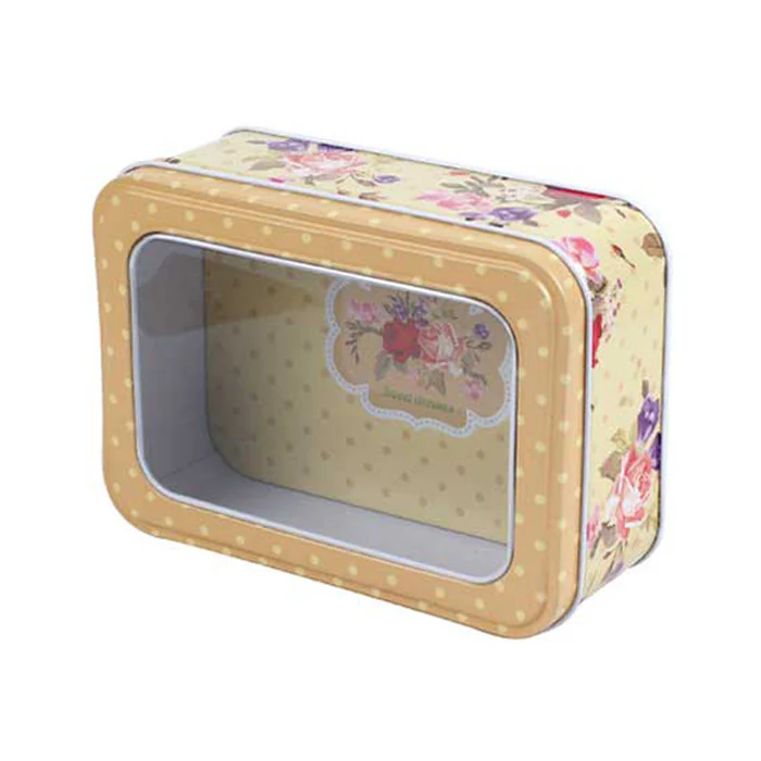 Rectangular Window Lid Storage Tin - Image 4