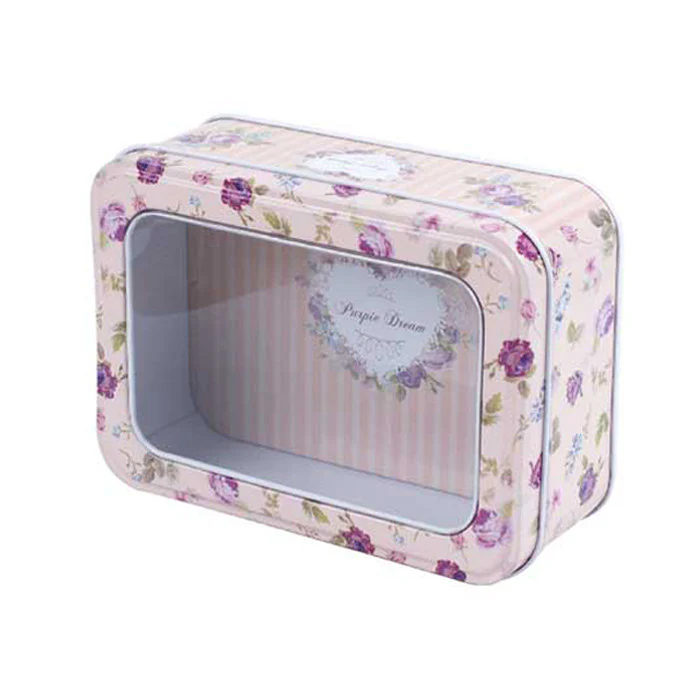 Rectangular Window Lid Storage Tin - Image 6