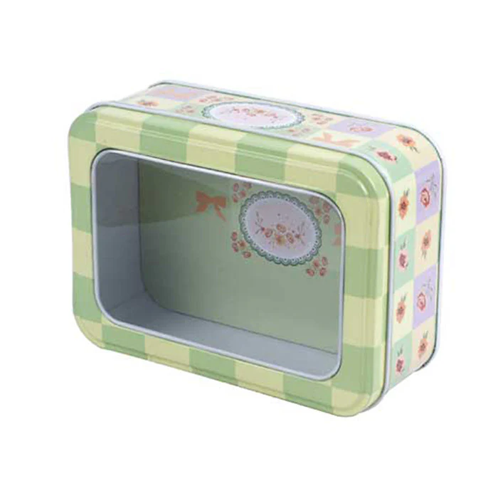 Rectangular Window Lid Storage Tin - Image 7