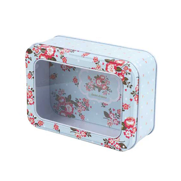 Rectangular Window Lid Storage Tin - Image 8