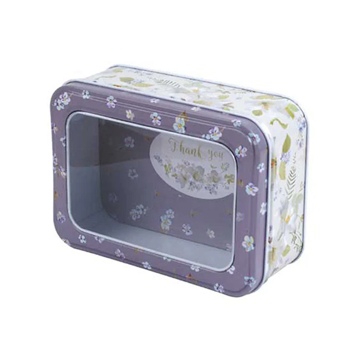 Rectangular Window Lid Storage Tin - Image 9