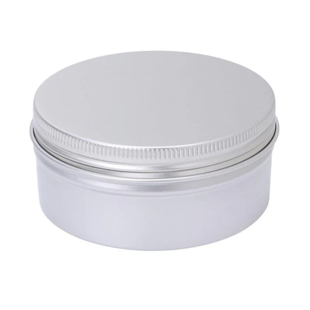 Wholesale Round Plain Aluminium Tin Container With EPE Lined Screw Lid - Image 6