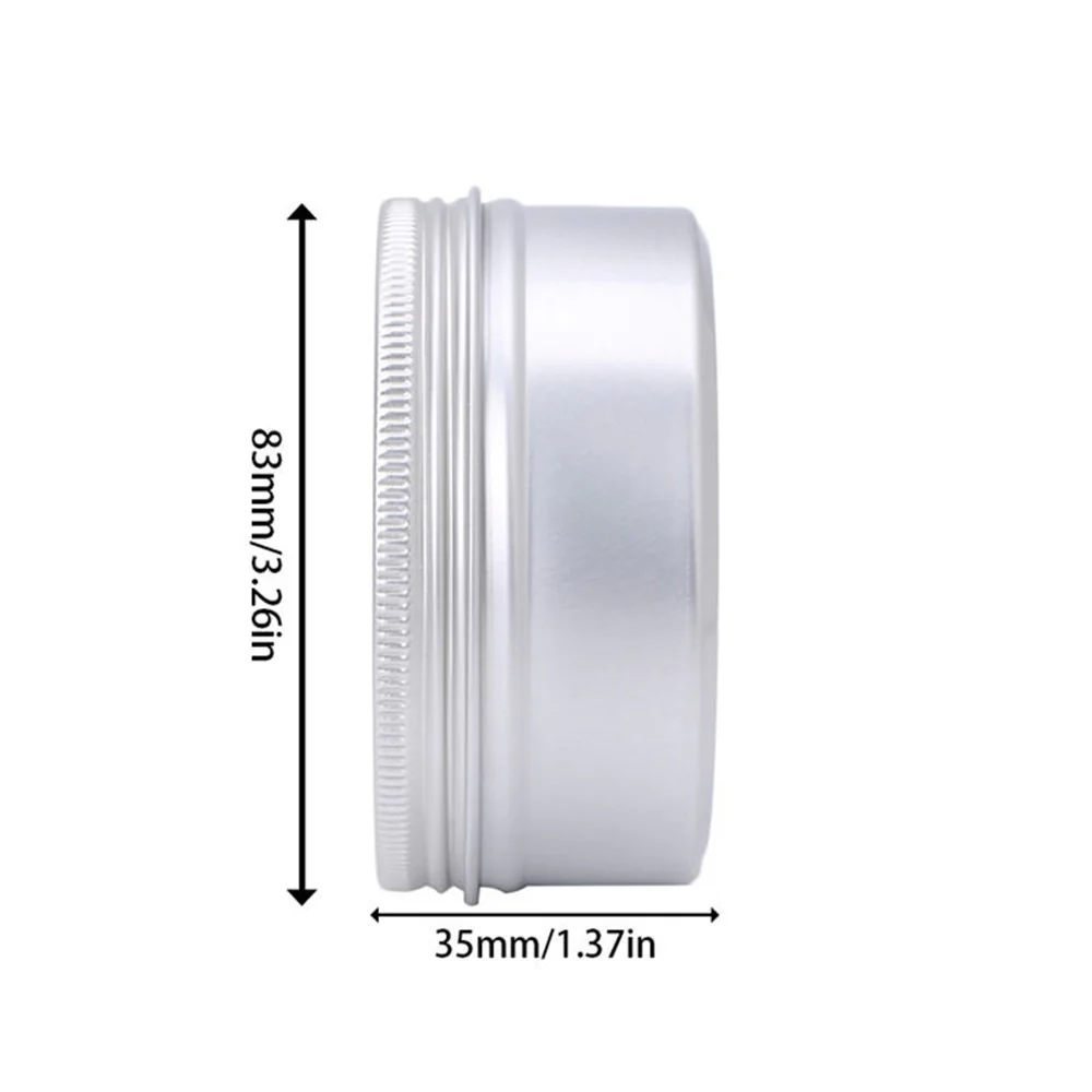 Wholesale Round Plain Aluminium Tin Container With EPE Lined Screw Lid - Image 8