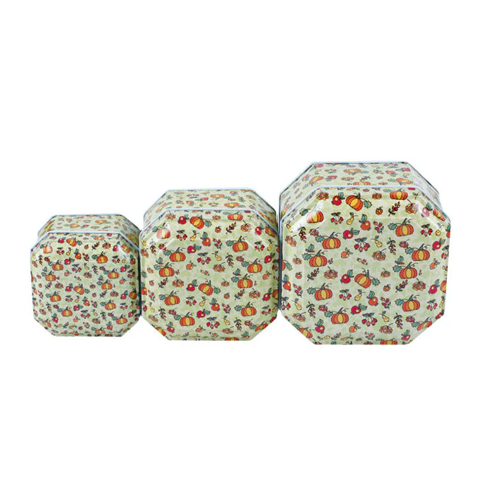 Square Step Lid Stackable Storage Tin - Set of 3 - Image 6