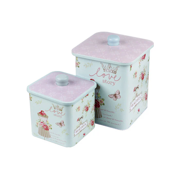 Square Biscuit Barrels-Set of 2 - Image 11