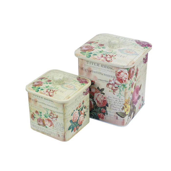 Square Biscuit Barrels-Set of 2 - Image 3