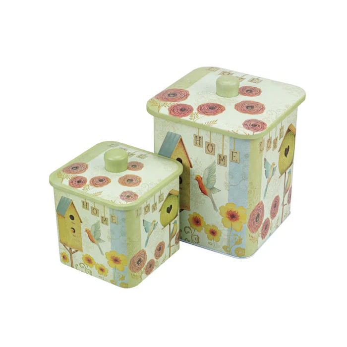 Square Biscuit Barrels-Set of 2 - Image 4