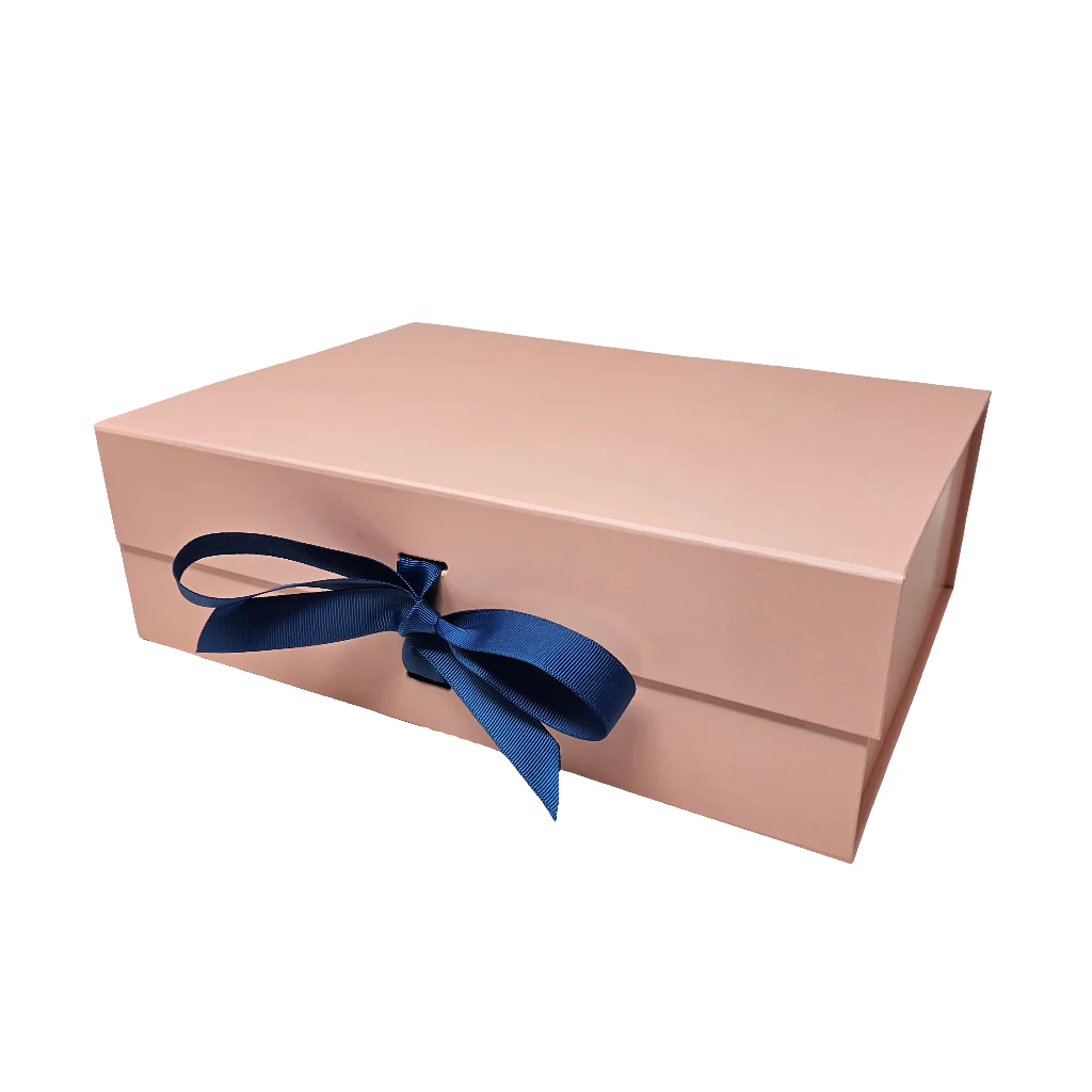 A4 Blush Rose Gold Magnetic Folding Gift Box (1pc or Bulk Packs) - Image 7